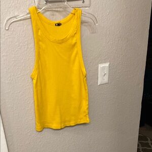 Monrow Women's Tank Top in Marigold- size small